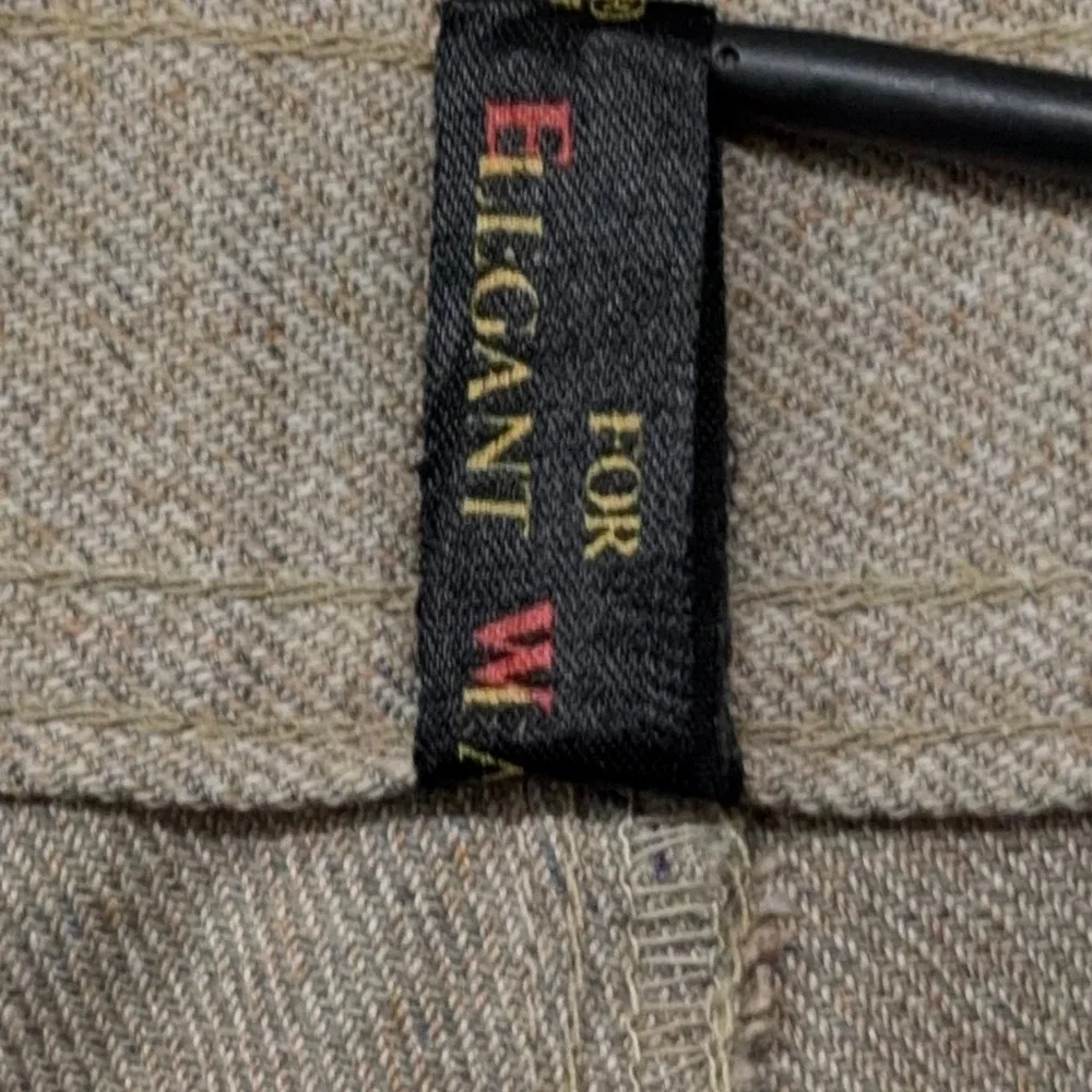 Vintage Levis Sportswear Classics Mens Tan Wool‎ Blend Trousers Made in UK 38x34